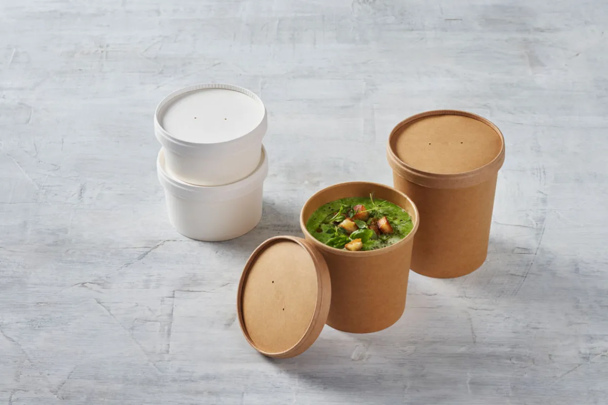 Schalen>DUNI Ronda Bowl Slim 350 ml Braun ungeteilt