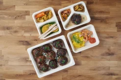 Siegelschalen>DUNIFORM Schale Faser 227 x 178 x 45 mm Natürlich ungeteilt