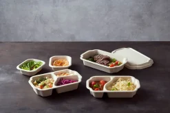 Siegelschalen>DUNIFORM Schale Take-away 250 x 159 x 43 mm Braun ungeteilt