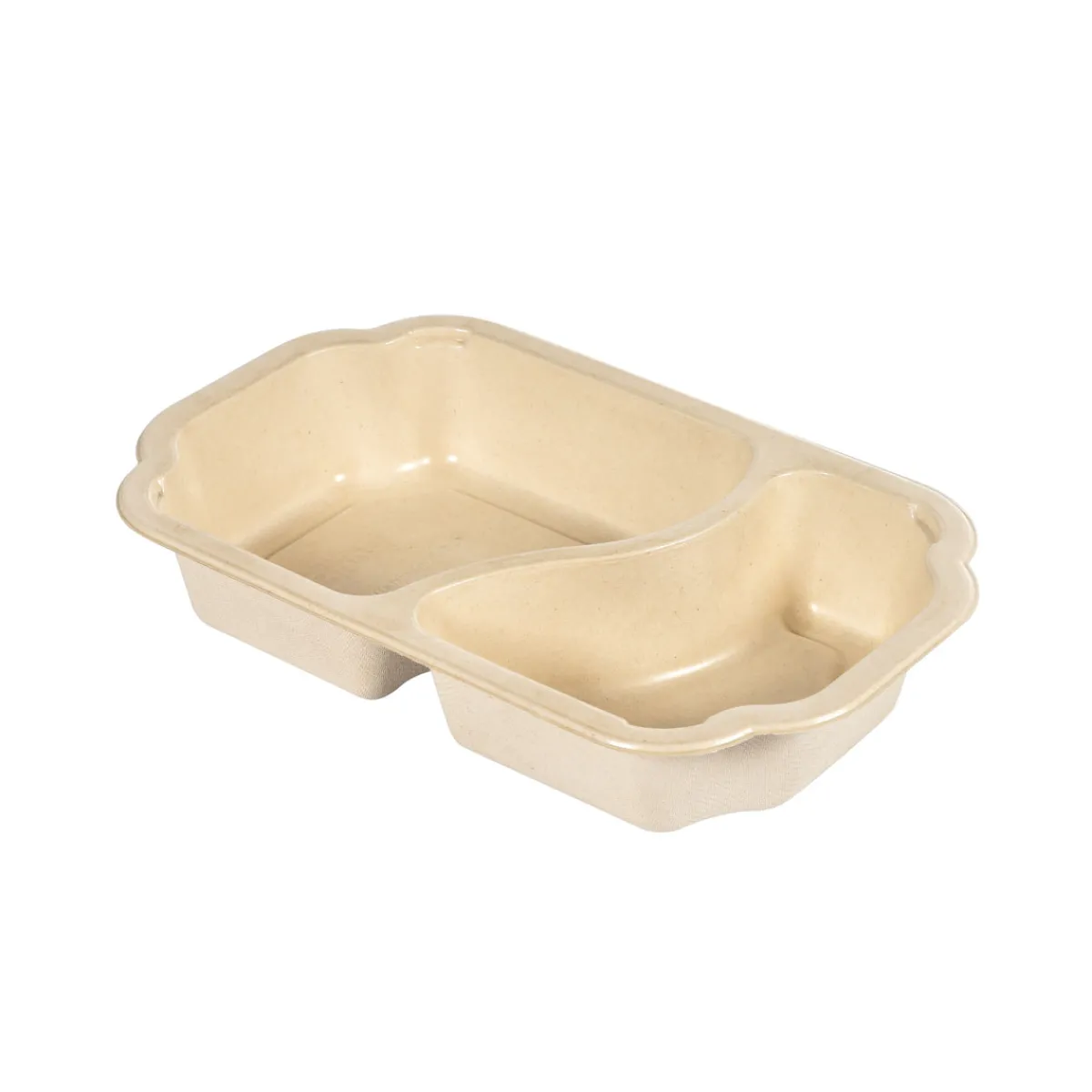 Siegelschalen>DUNIFORM Schale Take-away 250 x 159 x 45 mm Braun 2-Teilung