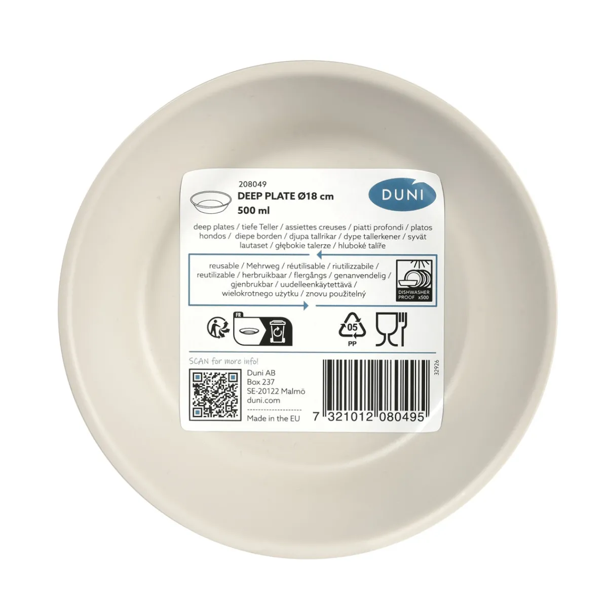 Mehrweg Für Den Einzelhandel>DUNI Serve Teller Mehrweg 18 cm Taupe