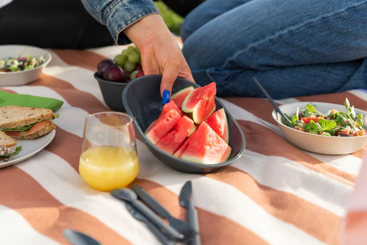 Mehrweg Für Den Einzelhandel>DUNI Serve Teller Mehrweg 23,5 cm Taupe