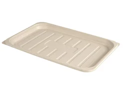 Frischetabletts>DUNI Servierplatte, Bagasse 460 x 300 x 25 mm Braun