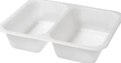 Siegelschalen>DUNIFORM Siegelschale Caterline 227 x 178 x 50 mm Weiß 2-Teilung