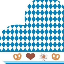 Servietten Im Lunchformat>PAPER + DESIGN Silhouettes Airlaid Serviette 33 cm Bavarian Heart