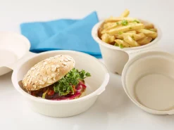 Boxen>DUNI Snackbox 575 ml Braun ungeteilt