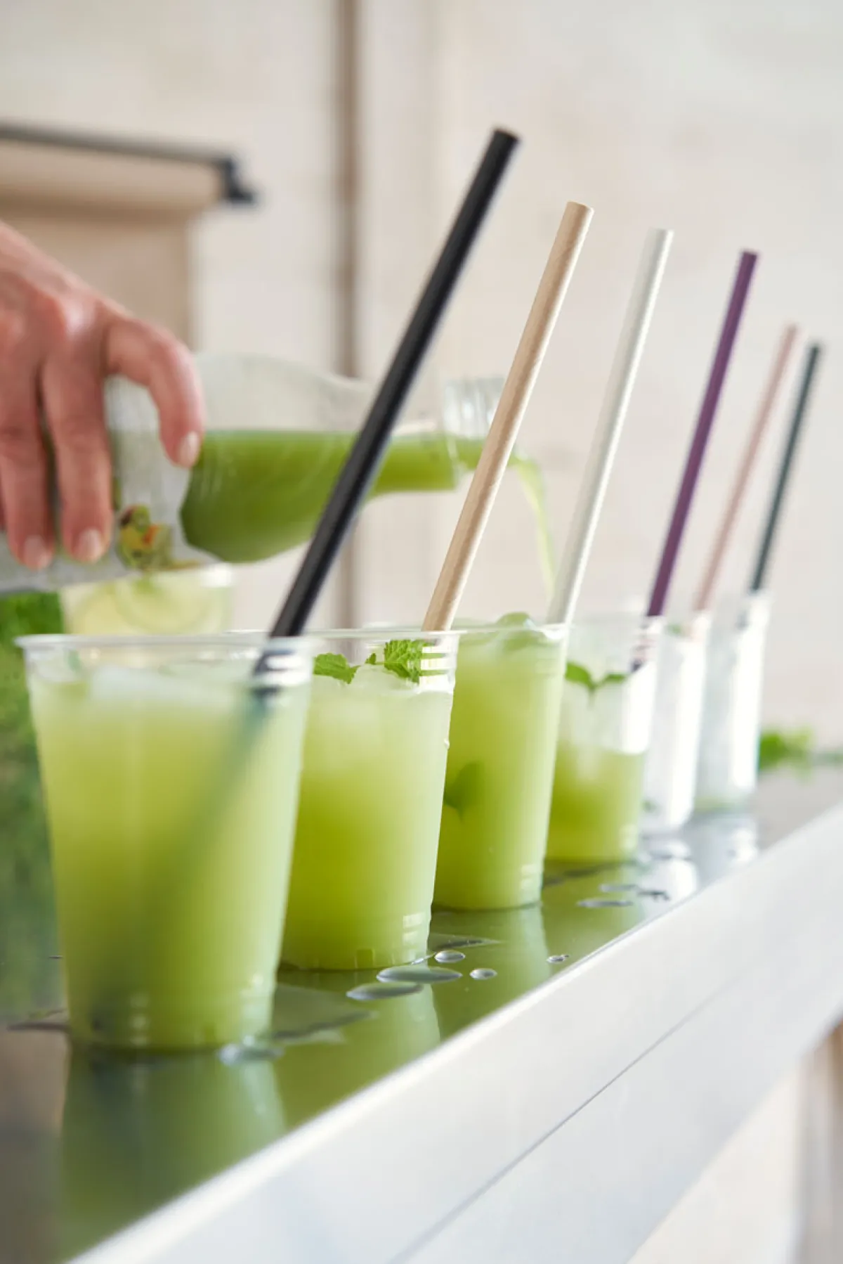 Strohhalme>DUNI Strohhalme 21 cm x Ø 6 mm Schwarz