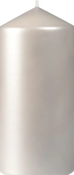 Stumpenkerzen>DUNI Stumpenkerze matt 150 x Ø 70 mm 50 Std. Silber