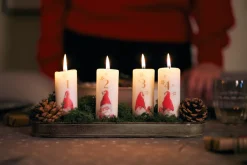 Stumpenkerzen>DUNI Stumpenkerzen 14 Std. Weiß