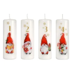 Stumpenkerzen>DUNI Stumpenkerzen 14 Std. Weiß