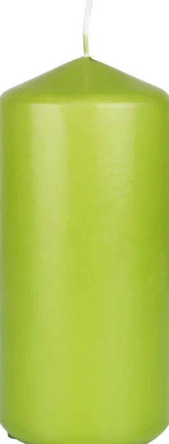 Stumpenkerzen>DUNI Stumpenkerzen 150 x Ø 70 mm 62 Std. Leaf Green