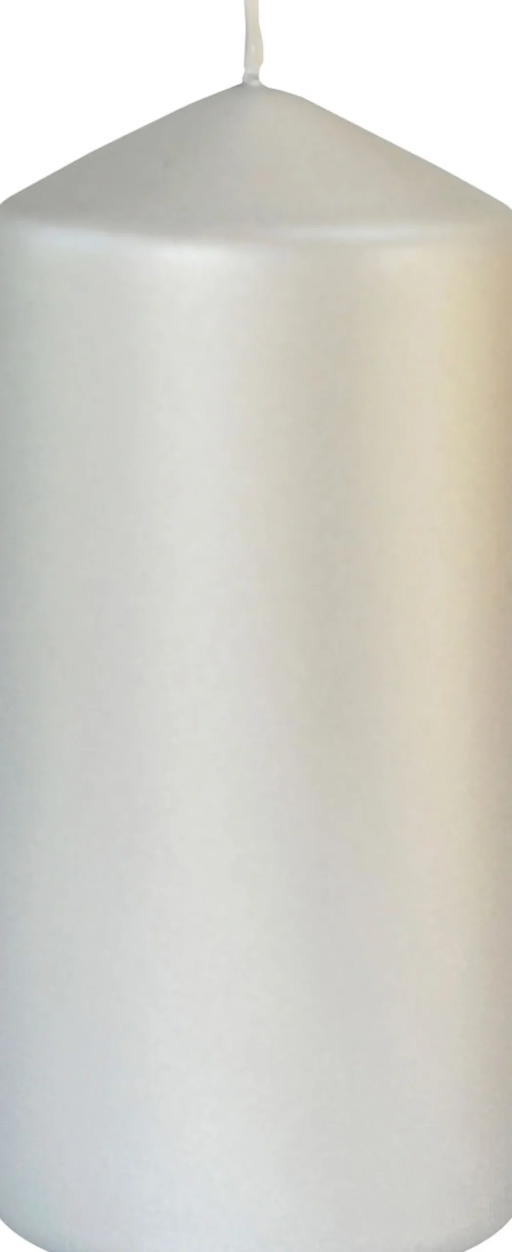 Stumpenkerzen>DUNI Stumpenkerzen, matt 150 x Ø 70 mm 50 Std. Silber