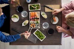 Boxen>DUNI Sushi Deckel Slim Long 225 ml Transparent