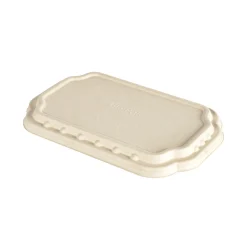 Siegelschalen>DUNIFORM Take-Away Fibre Deckel 256 x 165 x 19 Braun