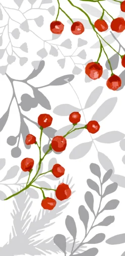 Kosmetiktücher>PAPER + DESIGN Taschentücher 21,5 x 22 cm Red Berries