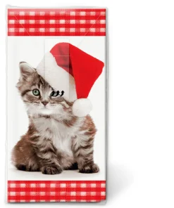 Kosmetiktücher>PAPER + DESIGN Taschentücher 21,5 x 22 cm Santa Kitty