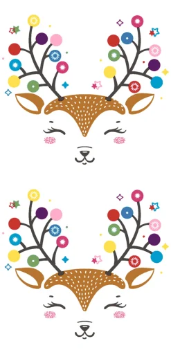 Kosmetiktücher>PAPER + DESIGN Taschentücker 21,5 x 22 cm Colourful Deer