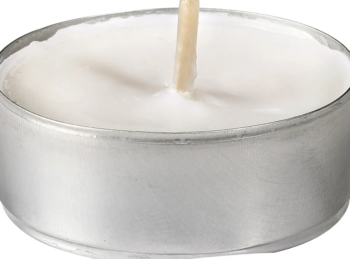 Teelichter & Nachfüllsets>DUNI Teelichte, 4 Std. Ø 39 mm 4 Std. Weiß