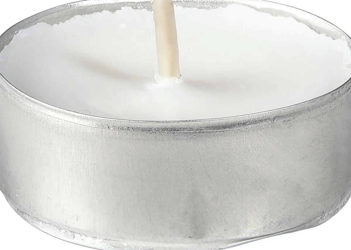 Teelichter & Nachfüllsets>DUNI Teelichte, 4 Std. Ø 39 mm 4 Std. Weiß