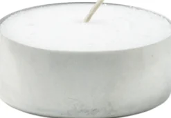 Teelichter & Nachfüllsets>DUNI Teelichte, 6 Std. Stearin Ø 39 mm 6 Std. Weiß