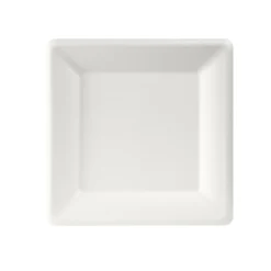 Bagasse Teller & Schalen>DUNI Teller, quadratisch 26 x 26 cm Weiß