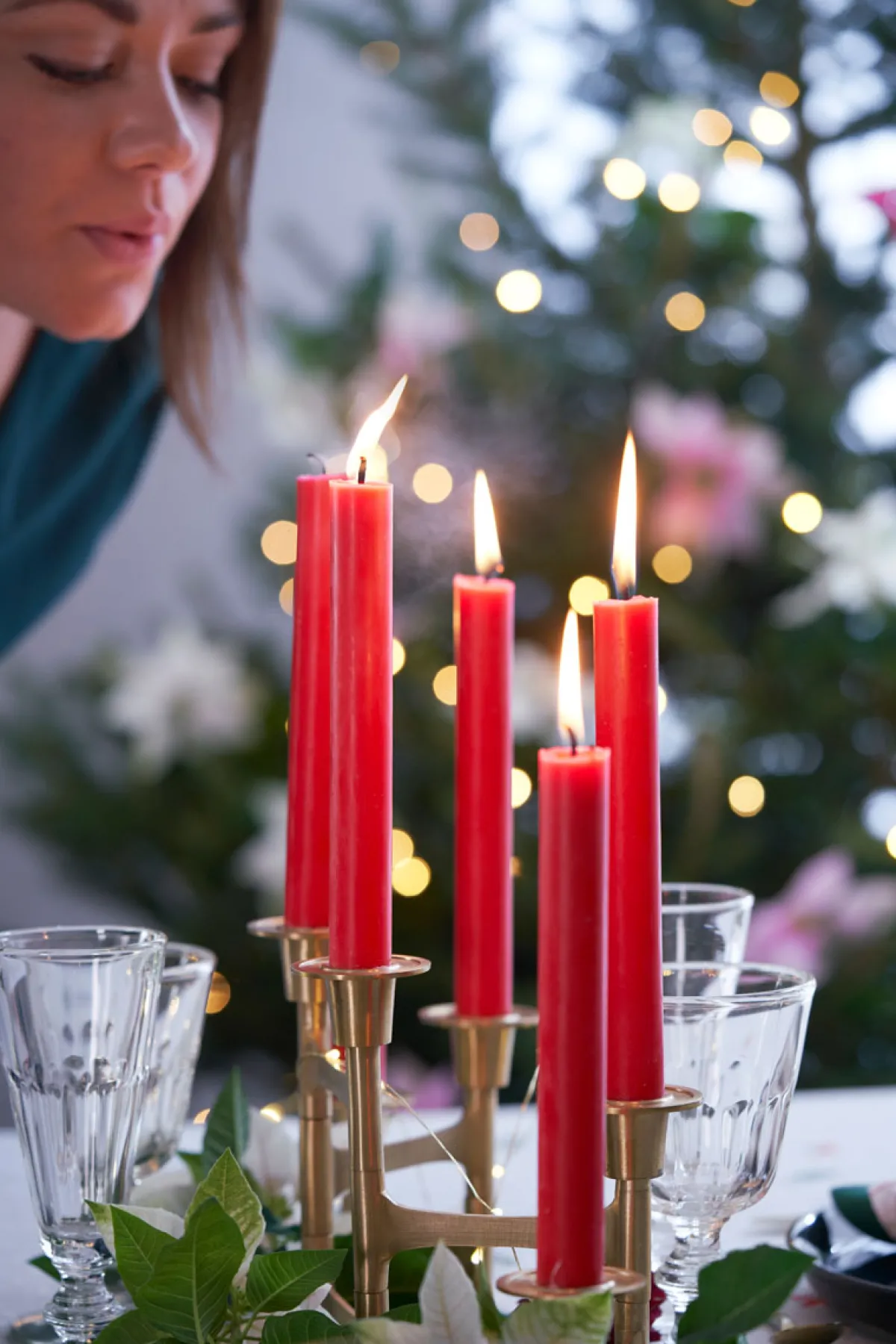 Stabkerzen>DUNI Tischkerzen 250 x Ø 22 mm 9 Std. Bordeaux