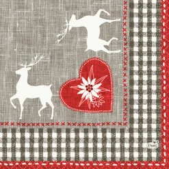 Servietten Im Lunchformat>DUNI Tissue-Serviette 33 x 33 cm Alpenchic 3-lagig