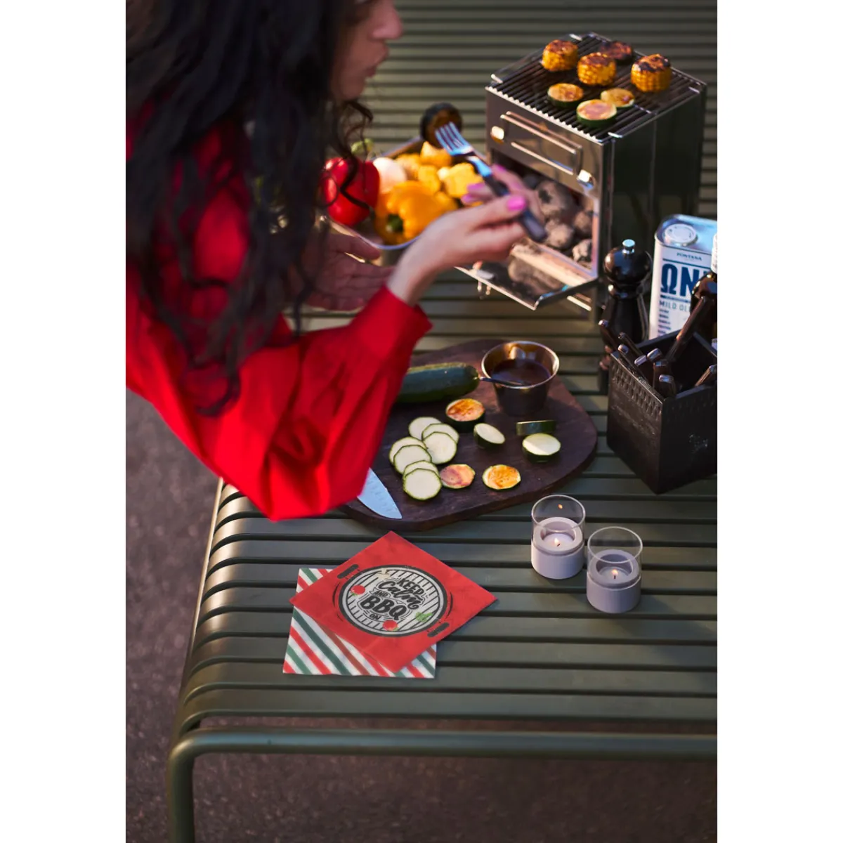 Servietten Im Lunchformat>DUNI Tissue-Serviette 33 x 33 cm BBQ Grill 3-lagig