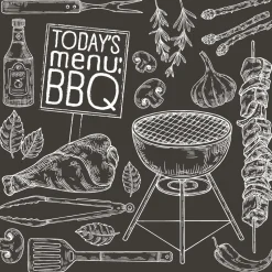 Servietten Im Lunchformat>PAPER + DESIGN Tissue-Serviette 33 x 33 cm Bbq Today 3-lagig