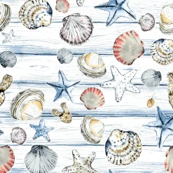 Cocktailservietten>PAPER + DESIGN Tissue-Serviette 24 x 24 cm Beach Shells 3-lagig