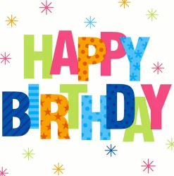 Servietten Im Lunchformat>PAPER + DESIGN Tissue-Serviette 33 x 33 cm Birthday Stars 3-lagig