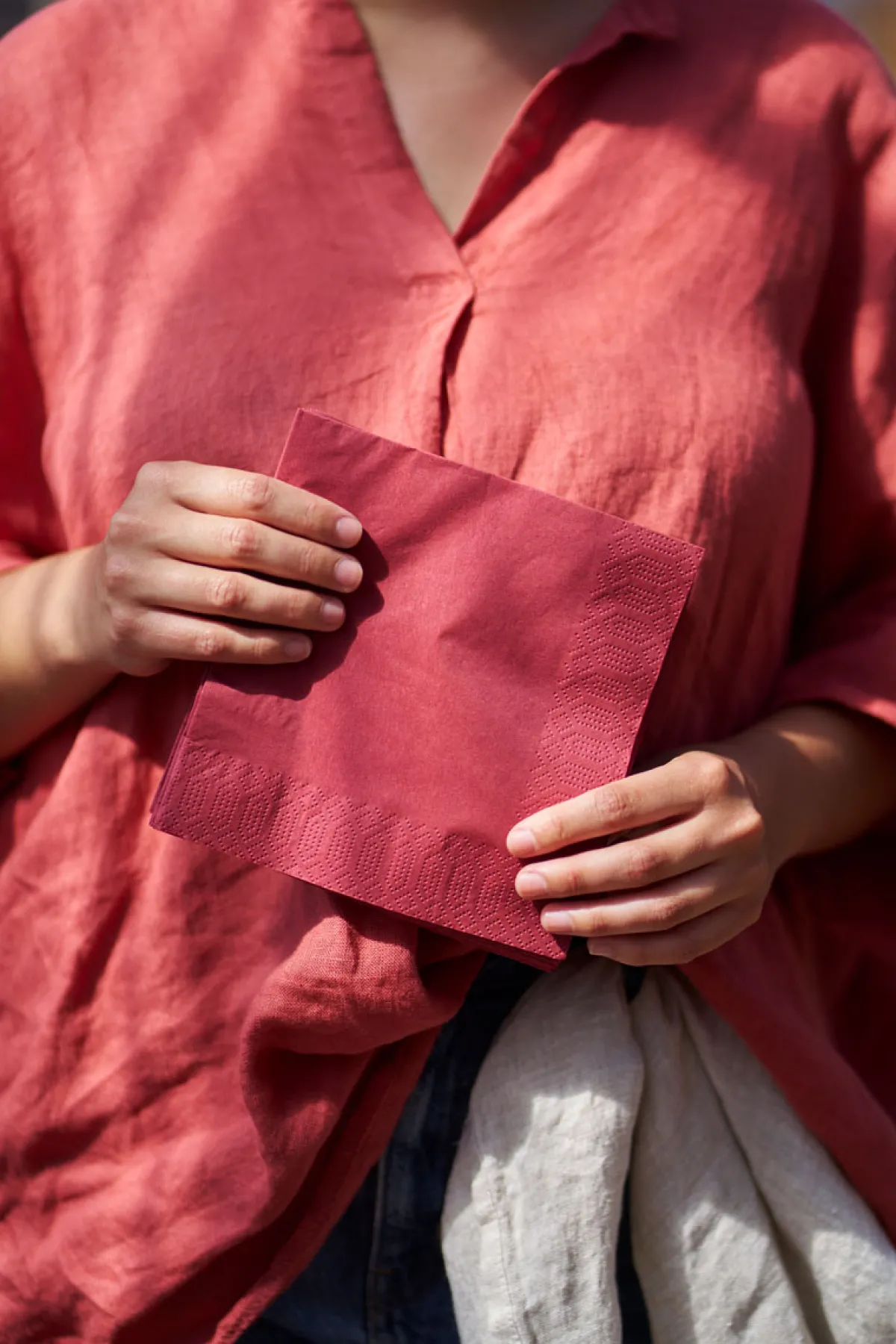 Servietten Im Lunchformat>DUNI Tissue-Serviette 33 x 33 cm Bordeaux 3-lagig