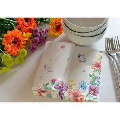 Servietten Im Lunchformat>DUNI Tissue-Serviette 33 x 33 cm Breezy Butterflies 3-lagig