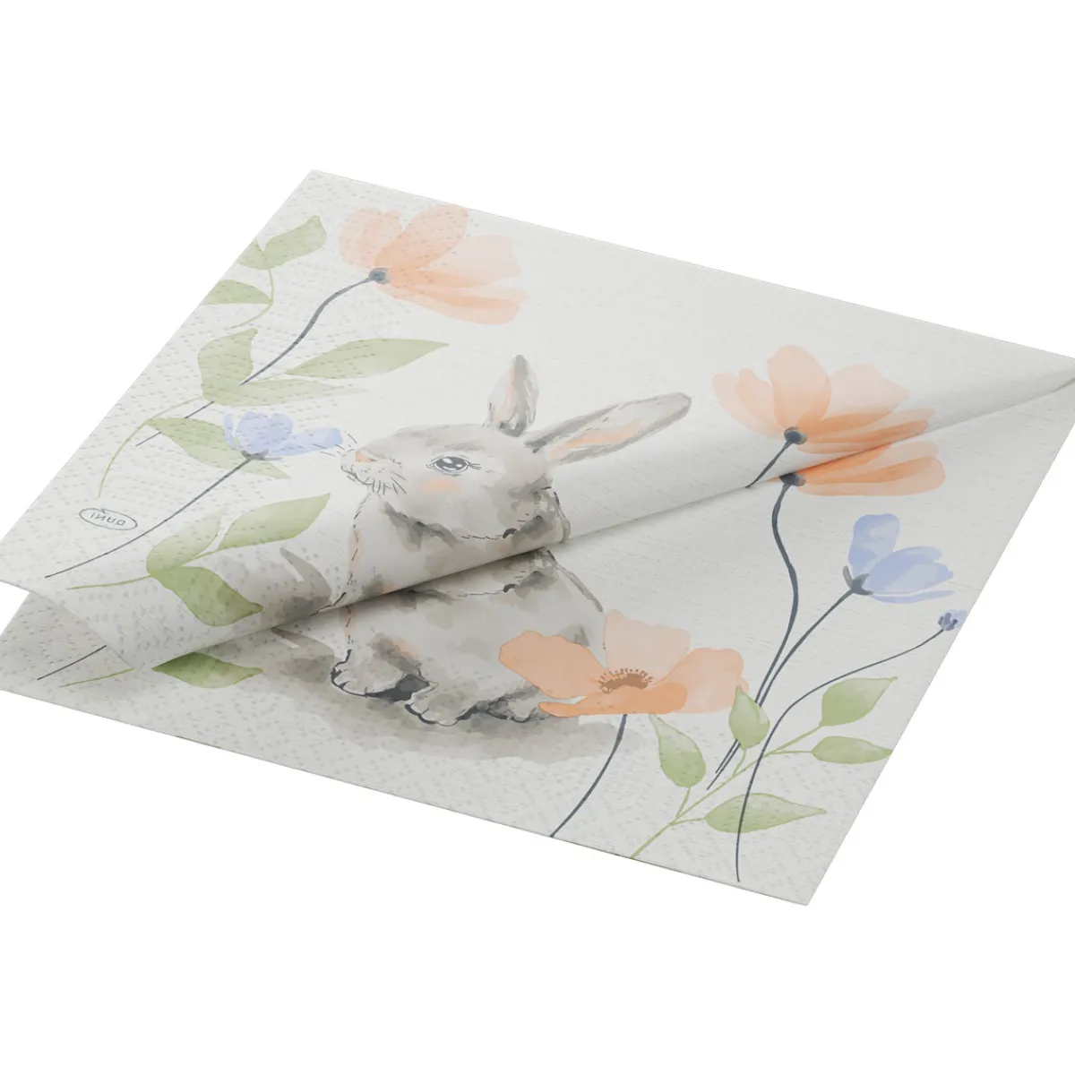 Servietten Im Lunchformat>DUNI Tissue-Serviette 33 x 33 cm Bunny Bloom 3-lagig