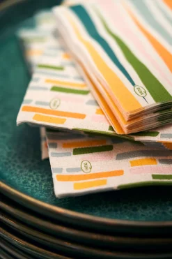 Servietten Im Lunchformat>DUNI Tissue-Serviette 33 x 33 cm Cabana Stripe 3-lagig