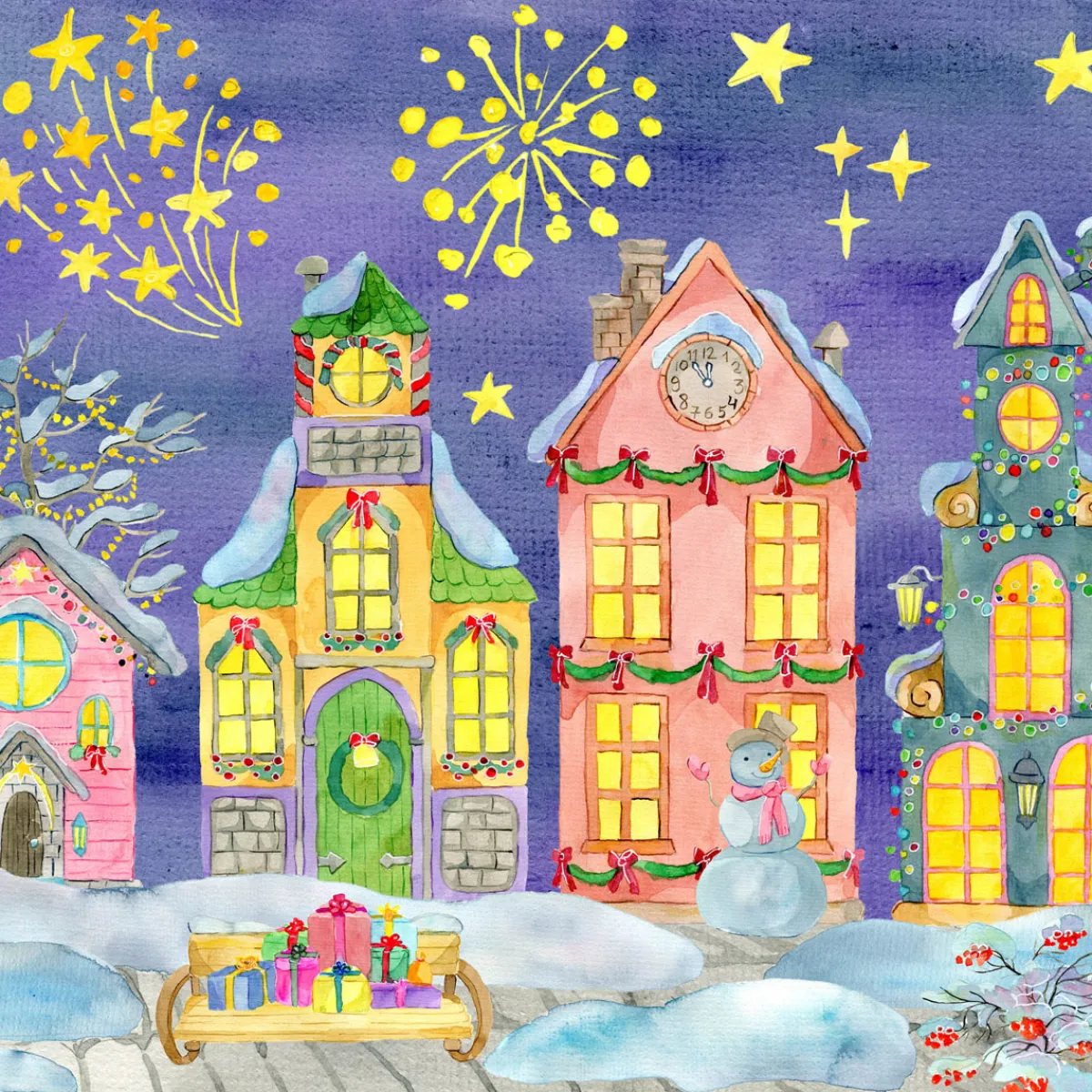 Servietten Im Lunchformat>PAPER + DESIGN Tissue-Serviette 33 x 33 cm Celebrate Street 3-lagig