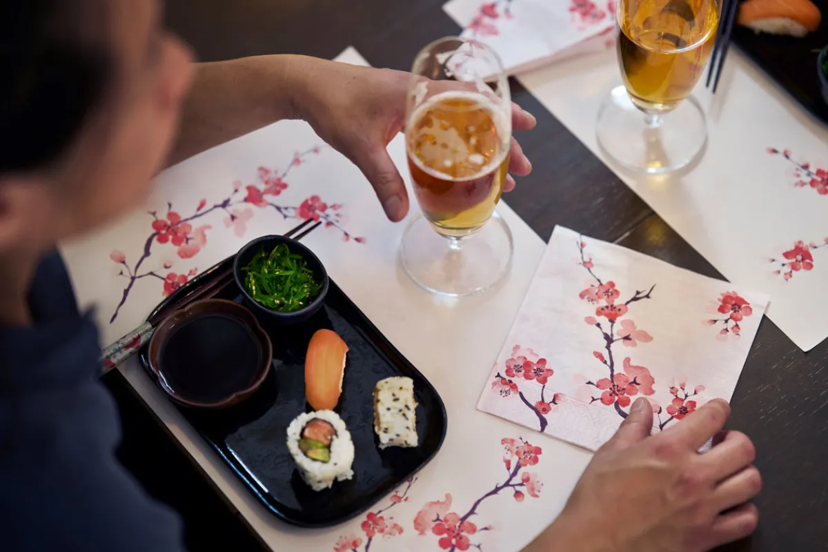 Servietten Im Lunchformat>DUNI Tissue-Serviette 33 x 33 cm Cherry Breeze Pink 3-lagig