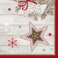 Servietten Im Lunchformat>DUNI Tissue-Serviette 33 x 33 cm Cozy Winter 3-lagig
