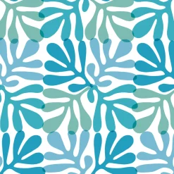 Servietten Im Lunchformat>PAPER + DESIGN Tissue-Serviette 33 x 33 cm Coral Pattern Blue 3-lagig