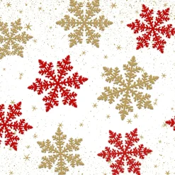 Servietten Im Lunchformat>PAPER + DESIGN Tissue-Serviette 33 x 33 cm Delicate Snow 3-lagig