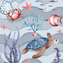 Servietten Im Lunchformat>PAPER + DESIGN Tissue-Serviette 33 x 33 cm Deep sea 3-lagig