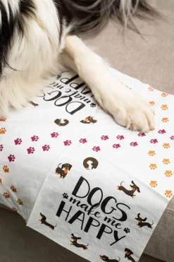 Servietten Im Lunchformat>PAPER + DESIGN Tissue-Serviette 33 x 33 cm Dog Happy 3-lagig