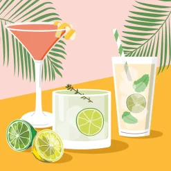 Servietten Im Lunchformat>PAPER + DESIGN Tissue-Serviette 33 x 33 cm Drinks 3-lagig