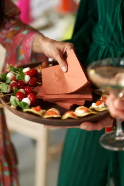 Cocktailservietten>DUNI Tissue-Serviette 24 x 24 cm Dunkelblau 3-lagig