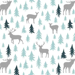 Cocktailservietten>PAPER + DESIGN Tissue-Serviette 24 x 24 cm Earth Xmas 3-lagig