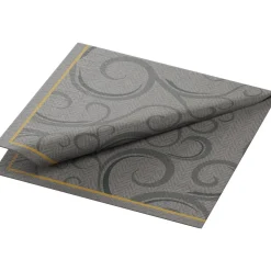 Cocktailservietten>DUNI Tissue-Serviette 24 x 24 cm Elegant Swirls 3-lagig