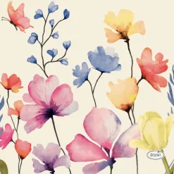 Becherspender|Cocktailservietten>DUNI Tissue-Serviette 24 x 24 cm Floral Haven 3-lagig