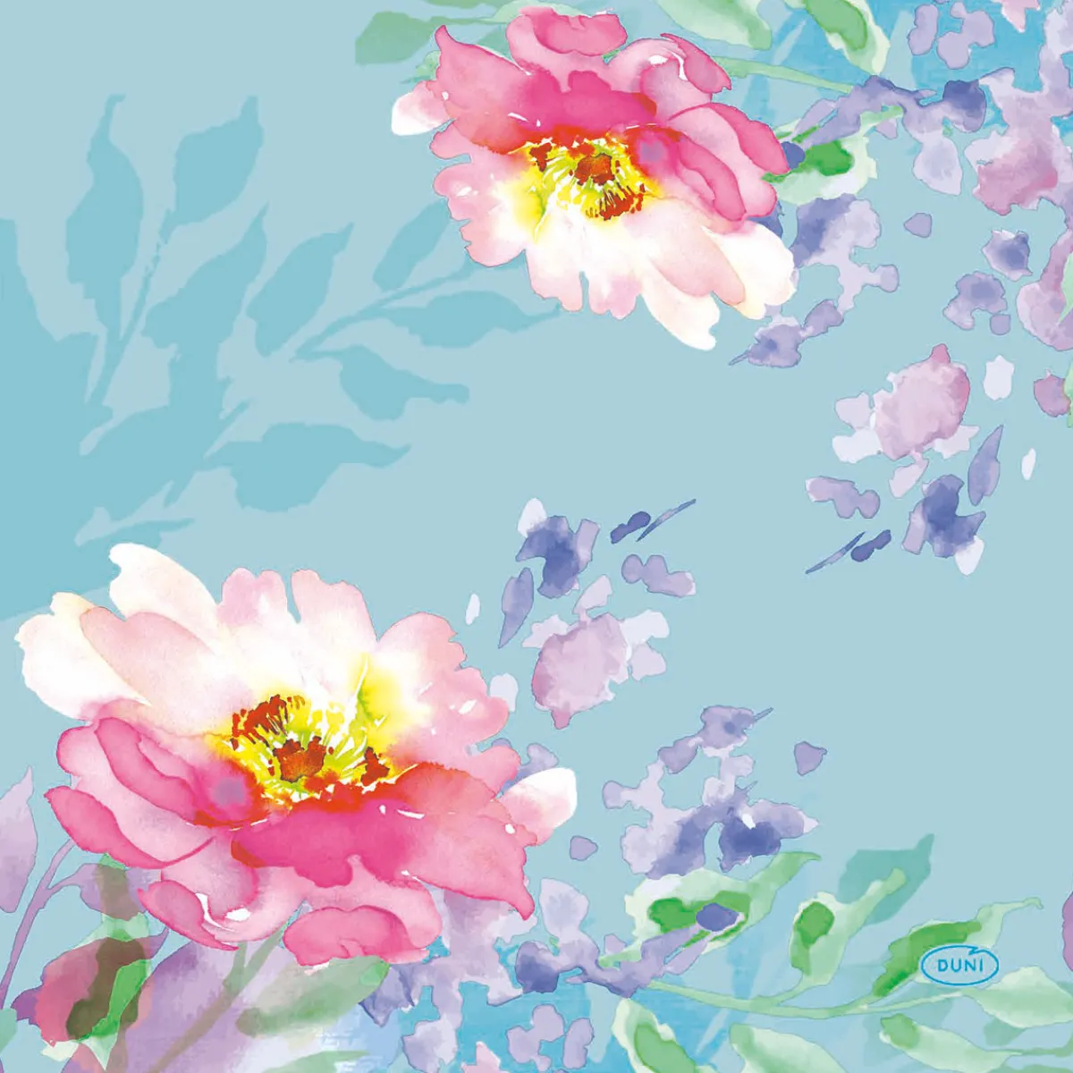 Servietten Im Lunchformat>DUNI Tissue-Serviette 33 x 33 cm Flowy Floral 3-lagig