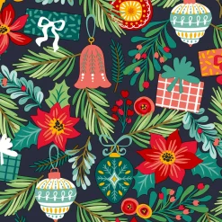 Servietten Im Lunchformat>PAPER + DESIGN Tissue-Serviette 33 x 33 cm Flourish Xmas Tree 3-lagig