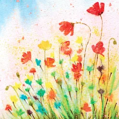 Servietten Im Lunchformat>PAPER + DESIGN Tissue-Serviette 33 x 33 cm Flourish Aurora 3-lagig